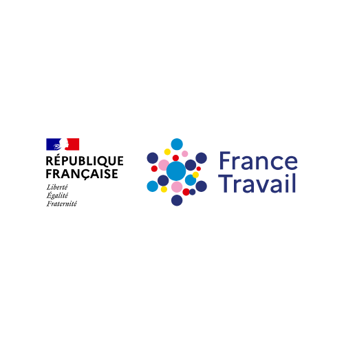 Logo de France Travail, partenaire du Pôle Talents