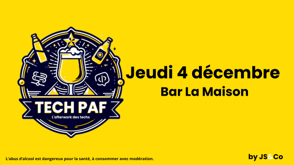 Le Tech PAF de décembre au Bar La Maison