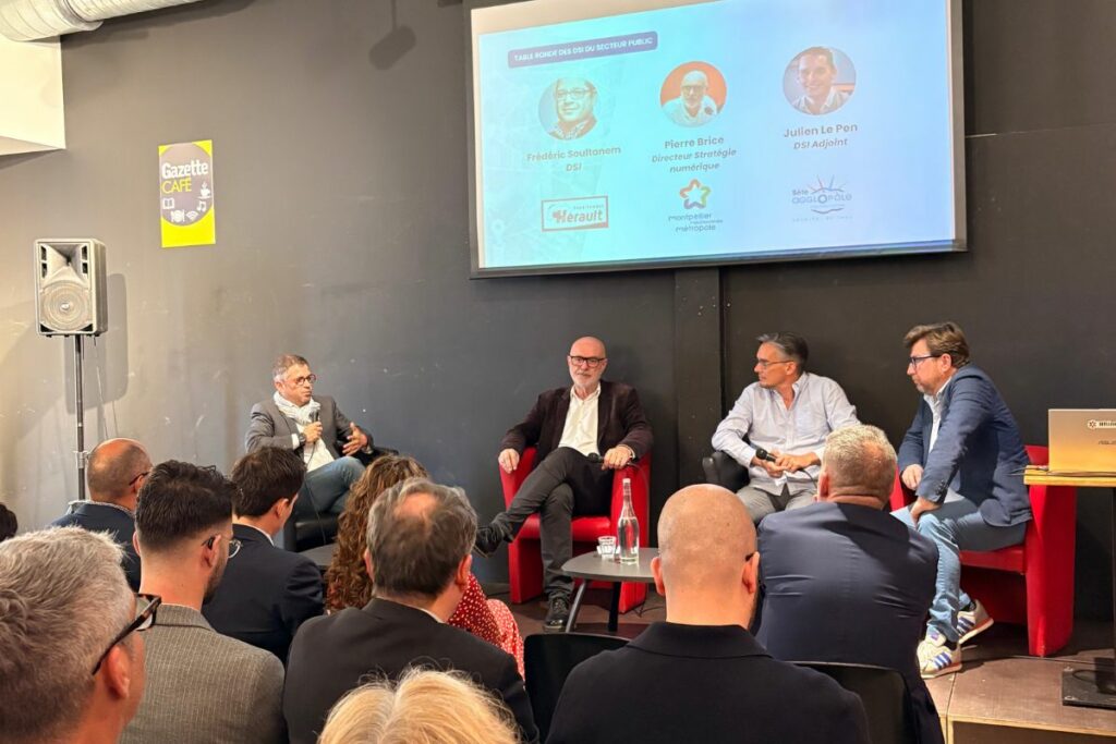 Table ronde des DSI du secteur public lors de Territoires Connectés d’Occitanie 2026 à Montpellier.